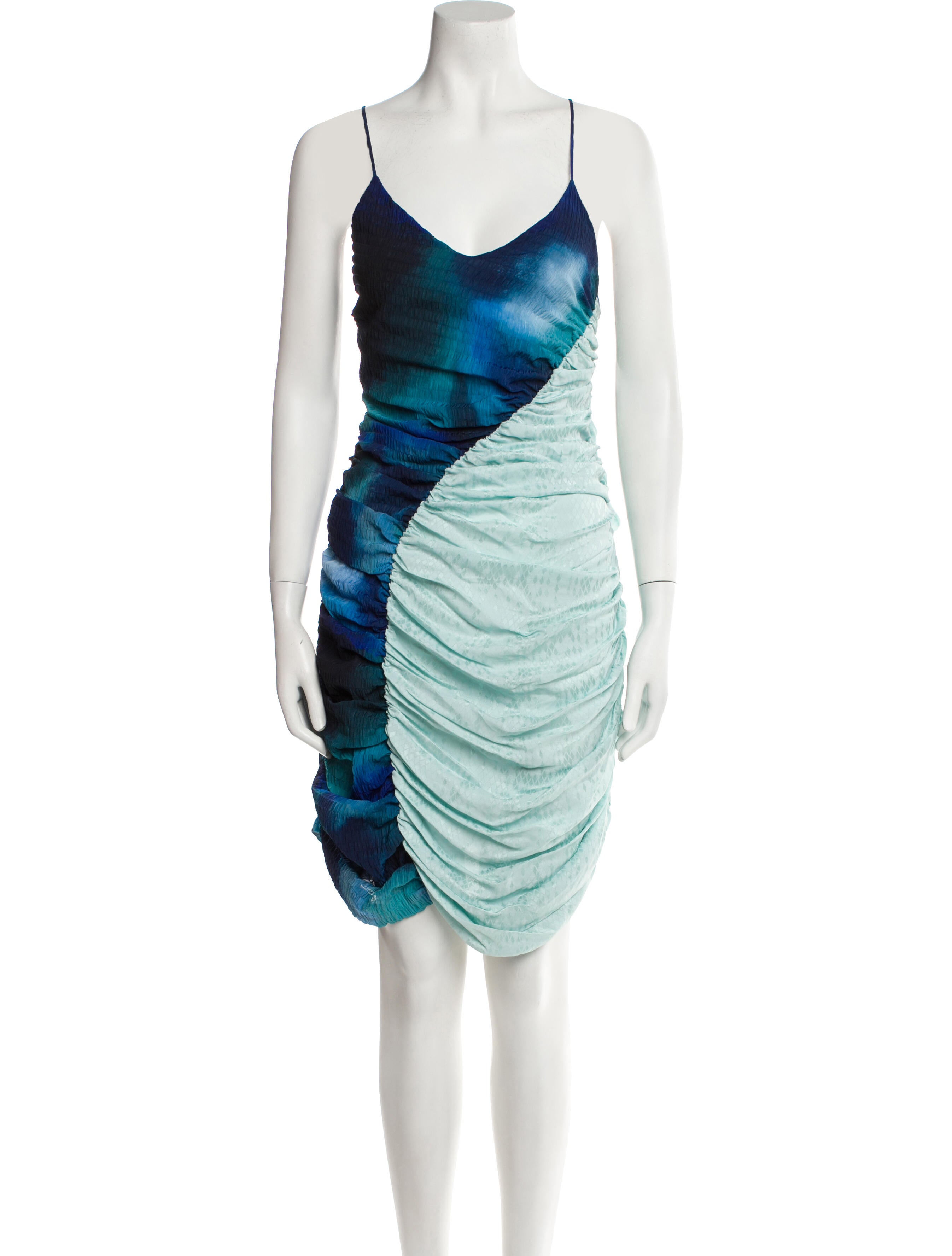 Ahluwalia Tie-Dye Print Knee-Length Dress