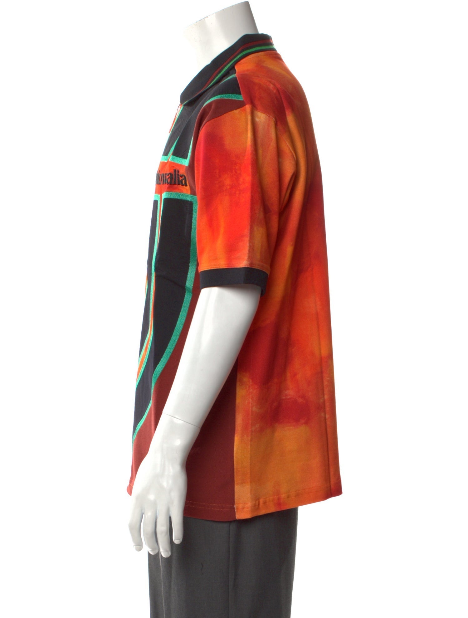 Ahluwalia Printed Collar Polo Shirt w/ Tags