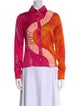 Ahluwalia Printed Long Sleeve Button-Up Top