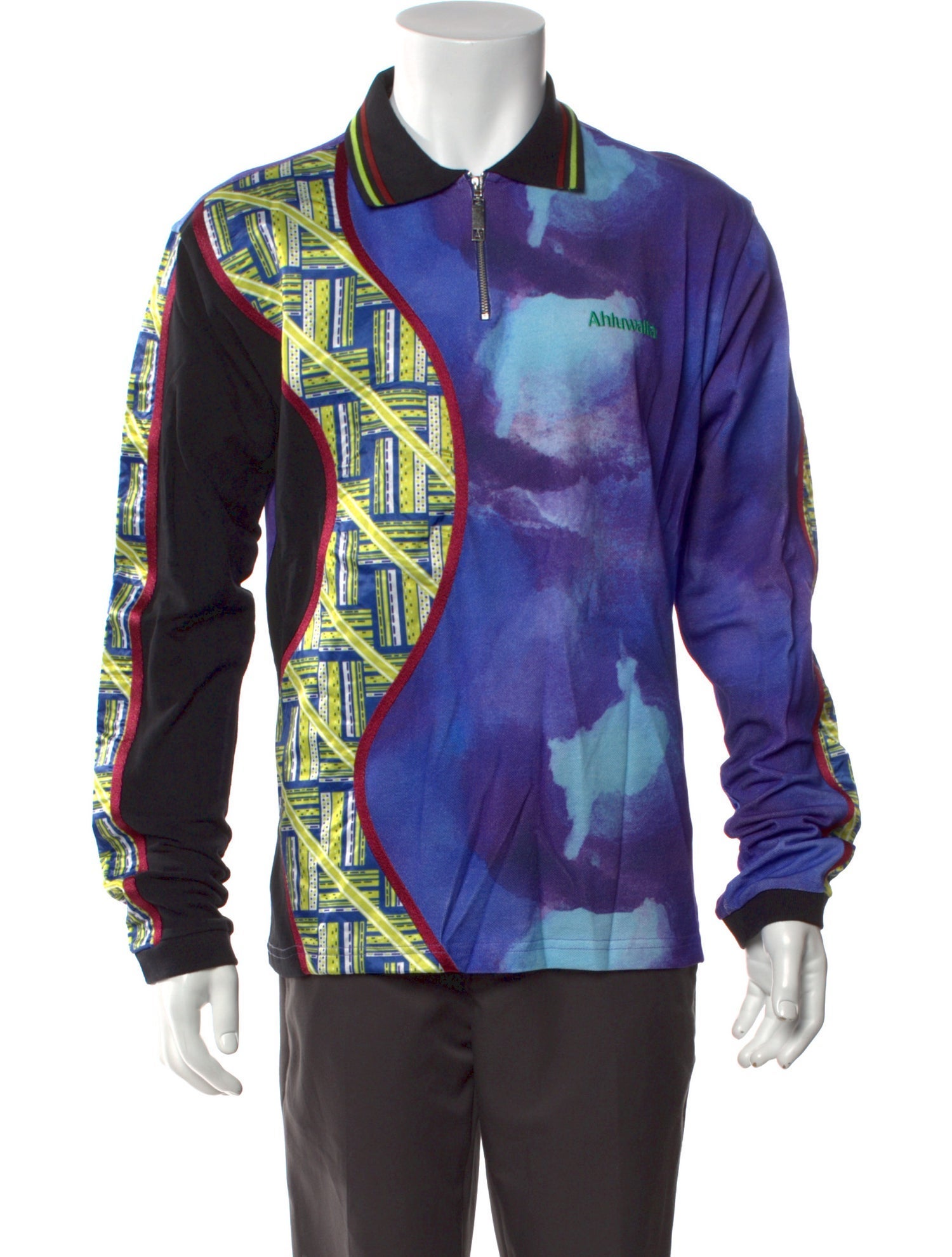 Ahluwalia 2023 Printed Polo Shirt w/ Tags