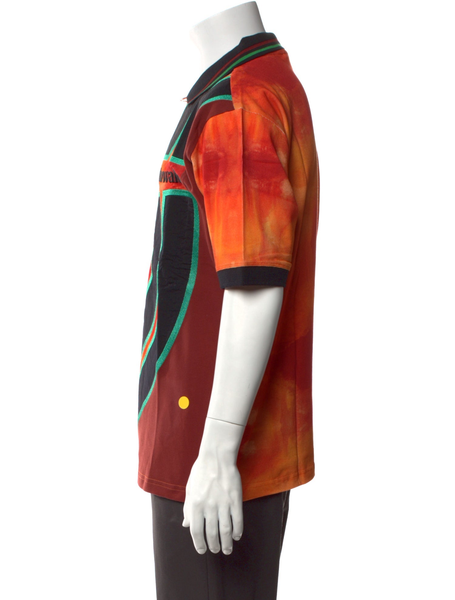 Ahluwalia Printed Collar Polo Shirt w/ Tags