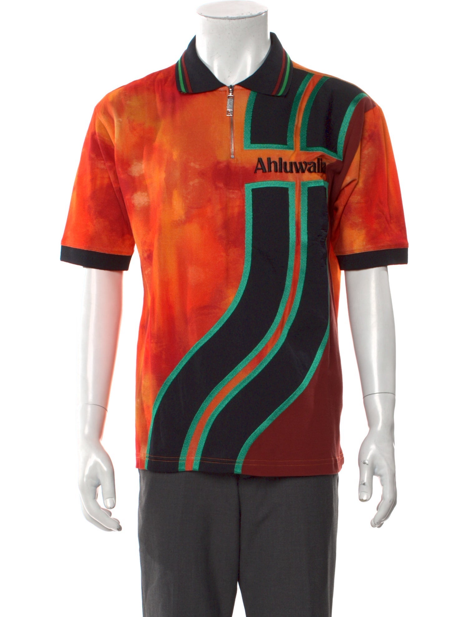 Ahluwalia 2023 Striped Polo Shirt w/ Tags