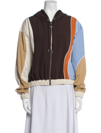 Ahluwalia Colorblock Pattern Bomber Jacket