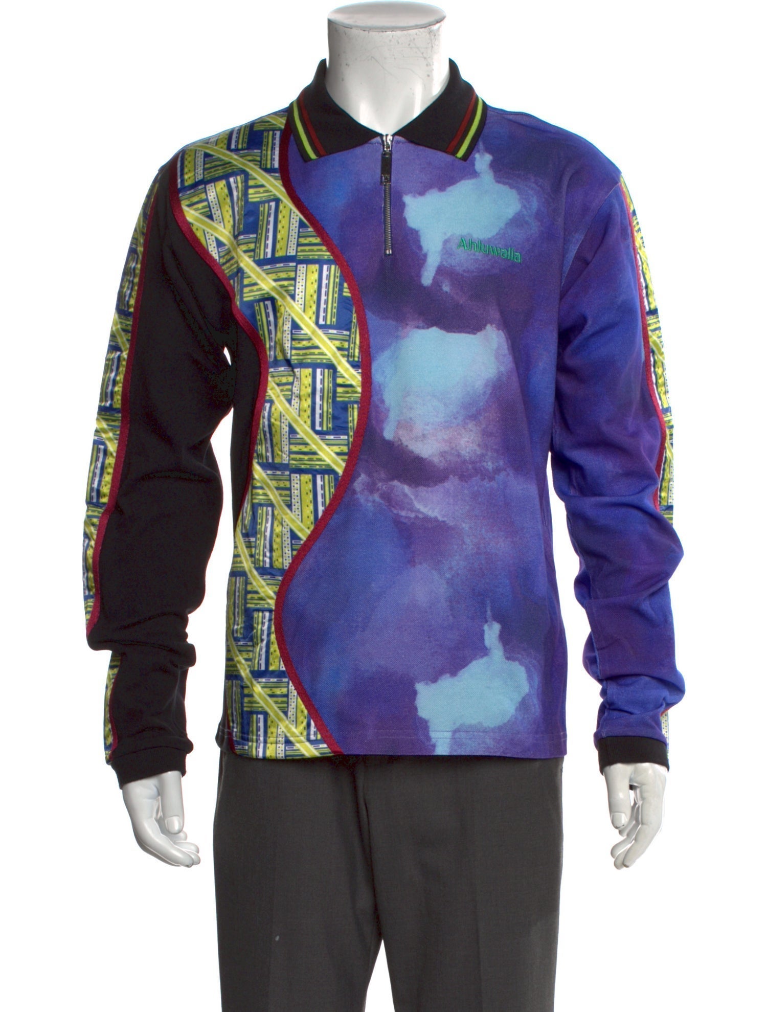 Ahluwalia Printed Collar Polo Shirt