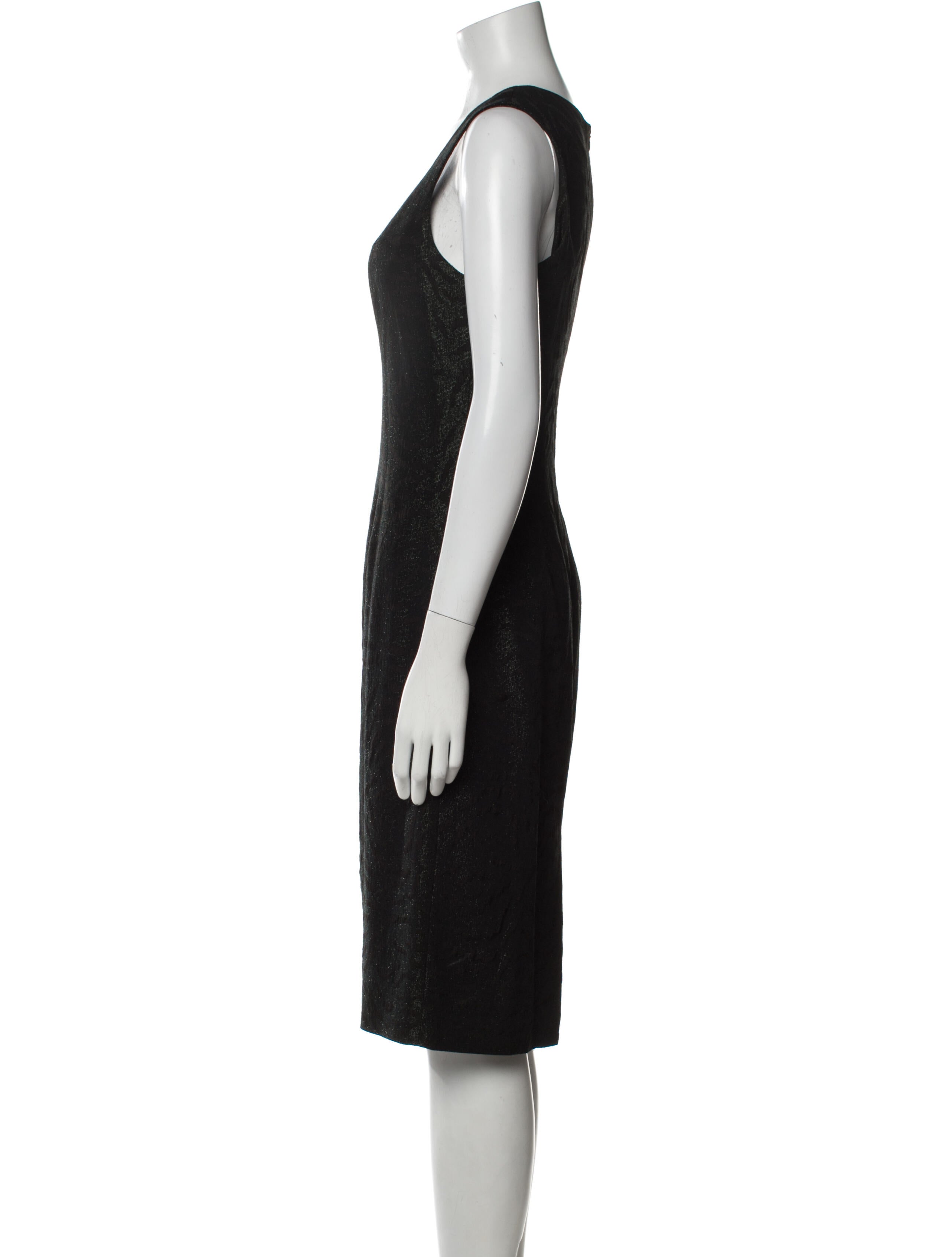 Alberto Makali Square Neckline Midi Length Dress