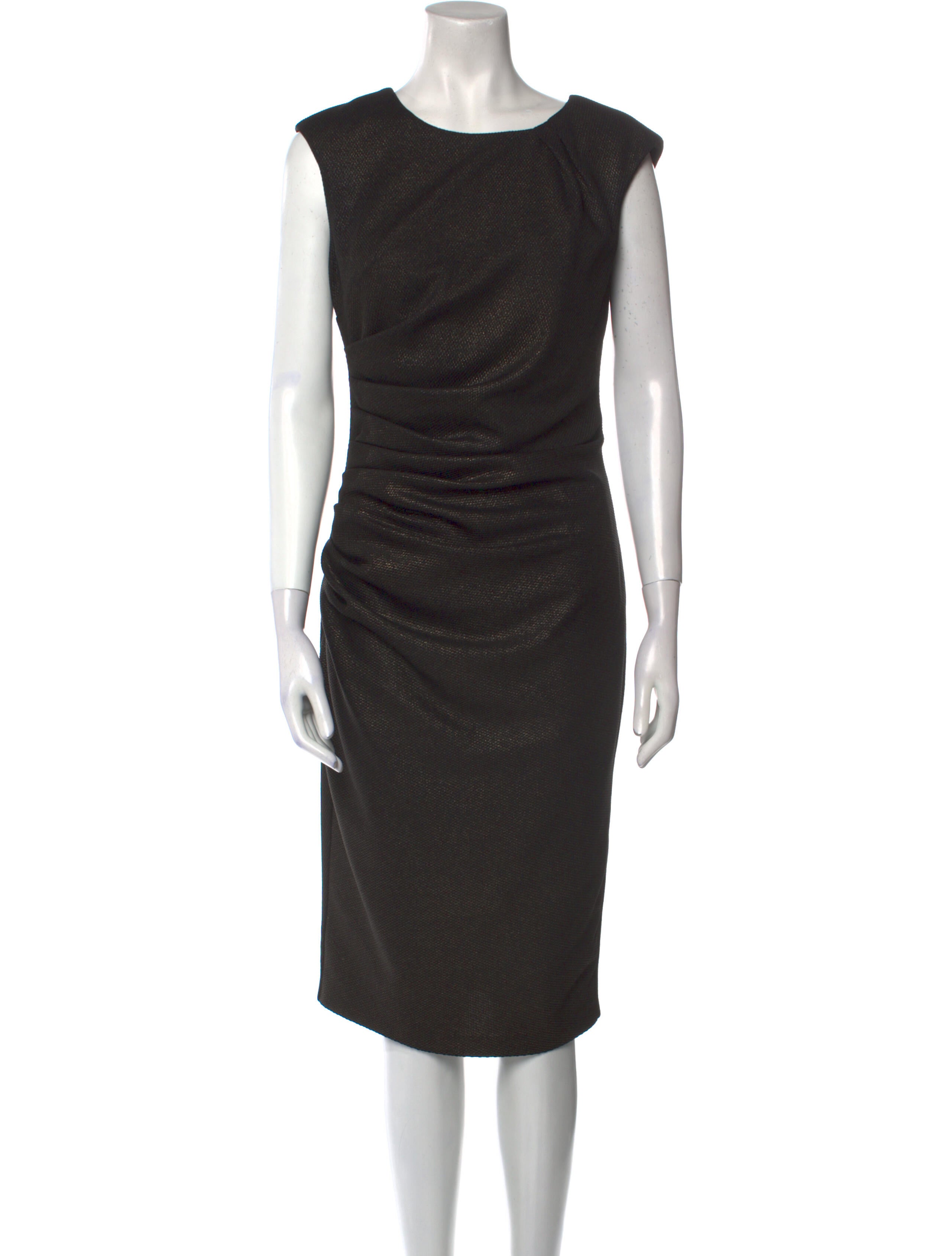 Alberto Makali Bateau Neckline Midi Length Dress