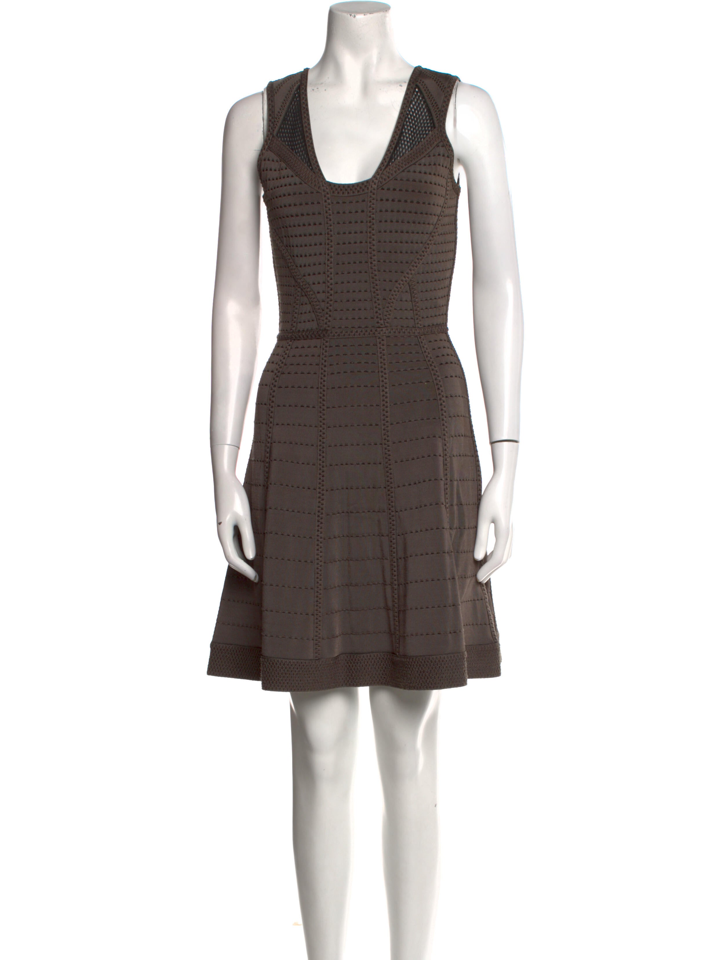 Alberto Makali Scoop Neck Mini Dress