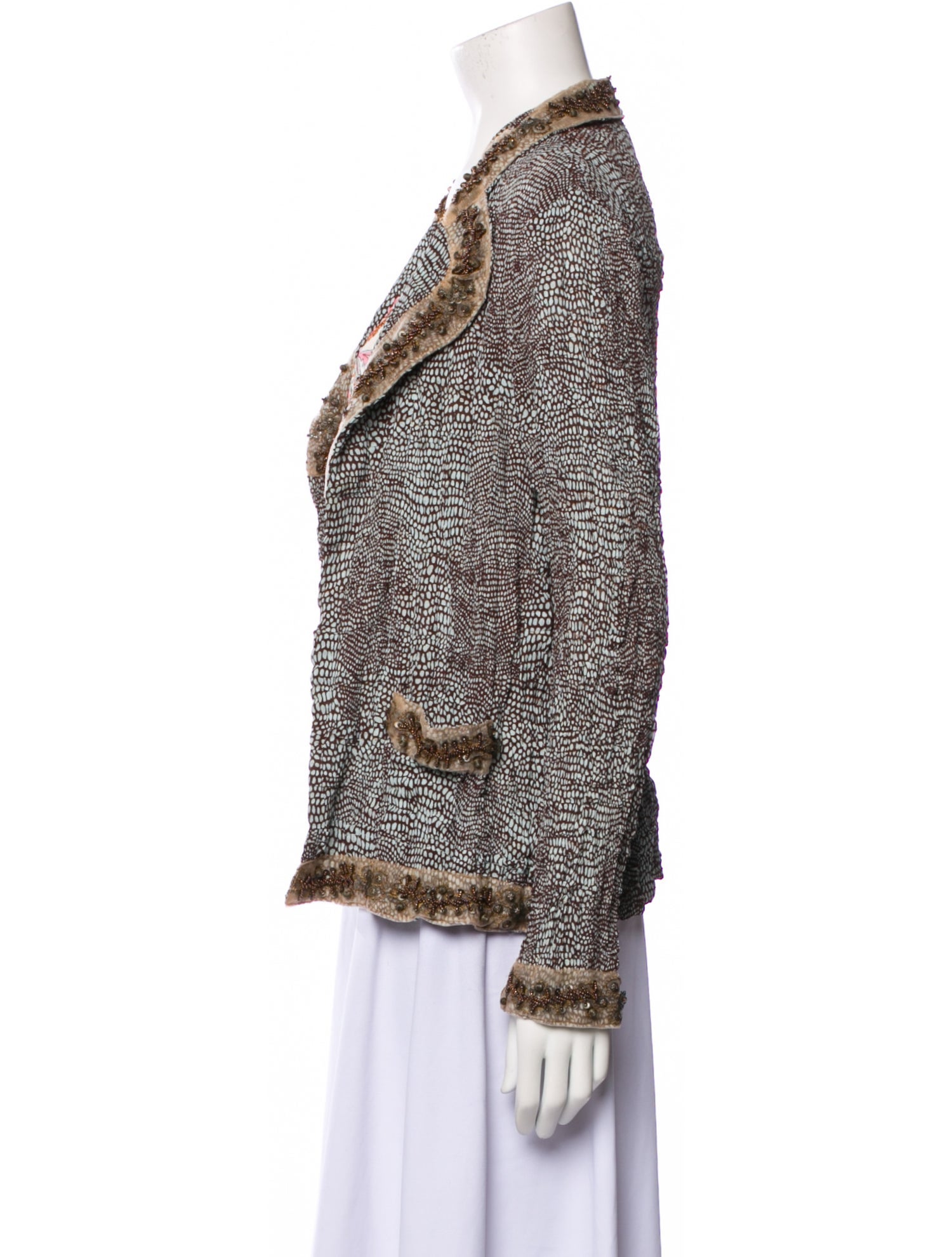 Alberto Makali Floral Print Pleated Accents Set