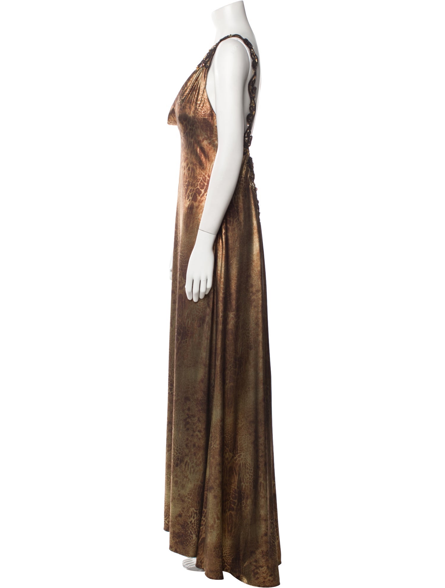 Alberto Makali Cowl Neck Long Dress