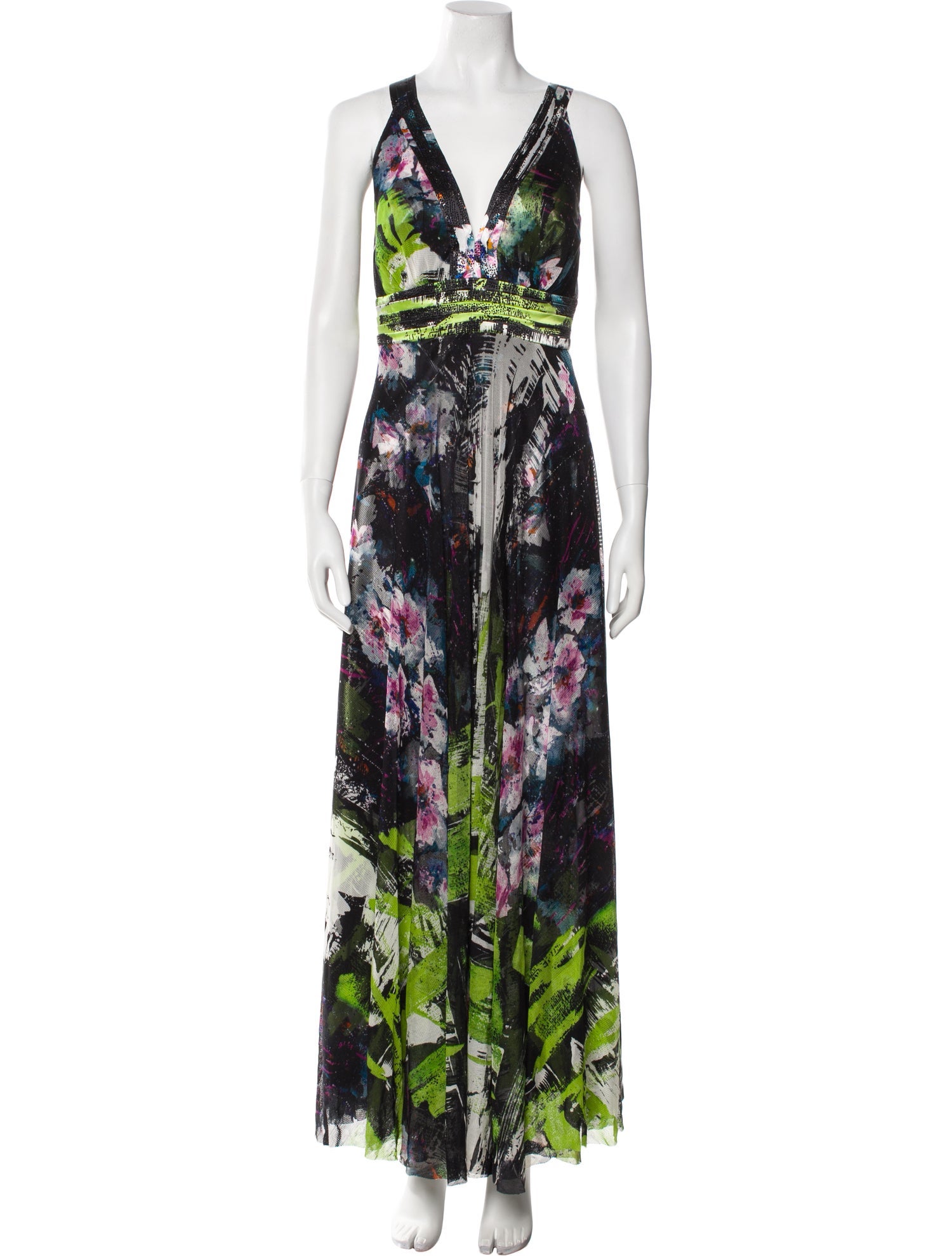 Alberto Makali Silk Long Dress
