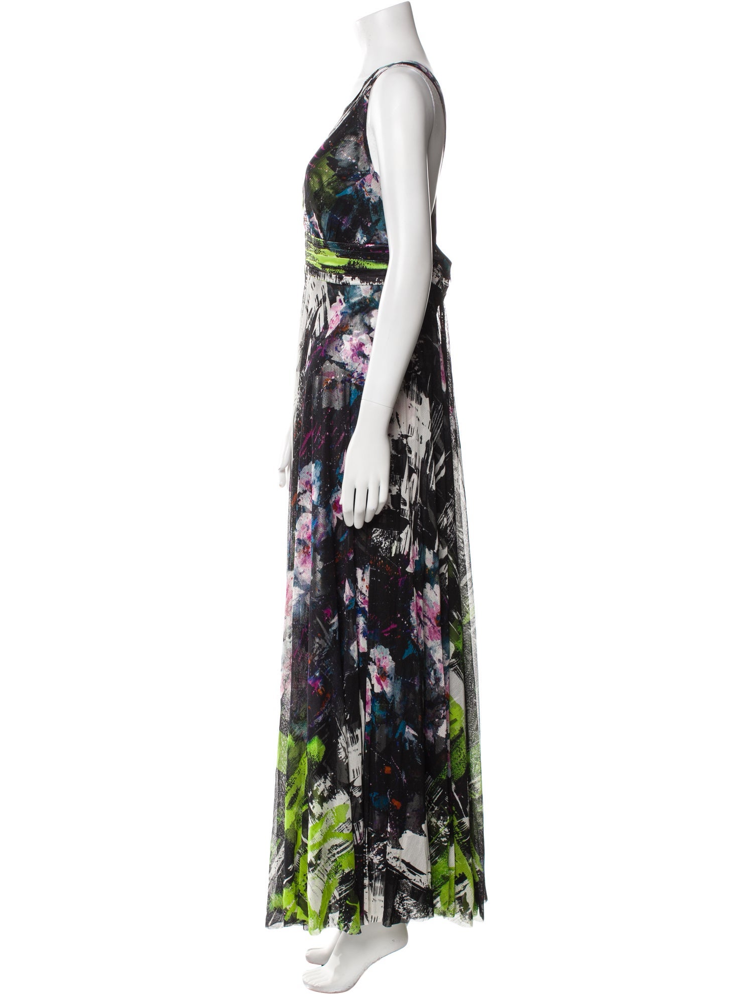 Alberto Makali Silk Long Dress