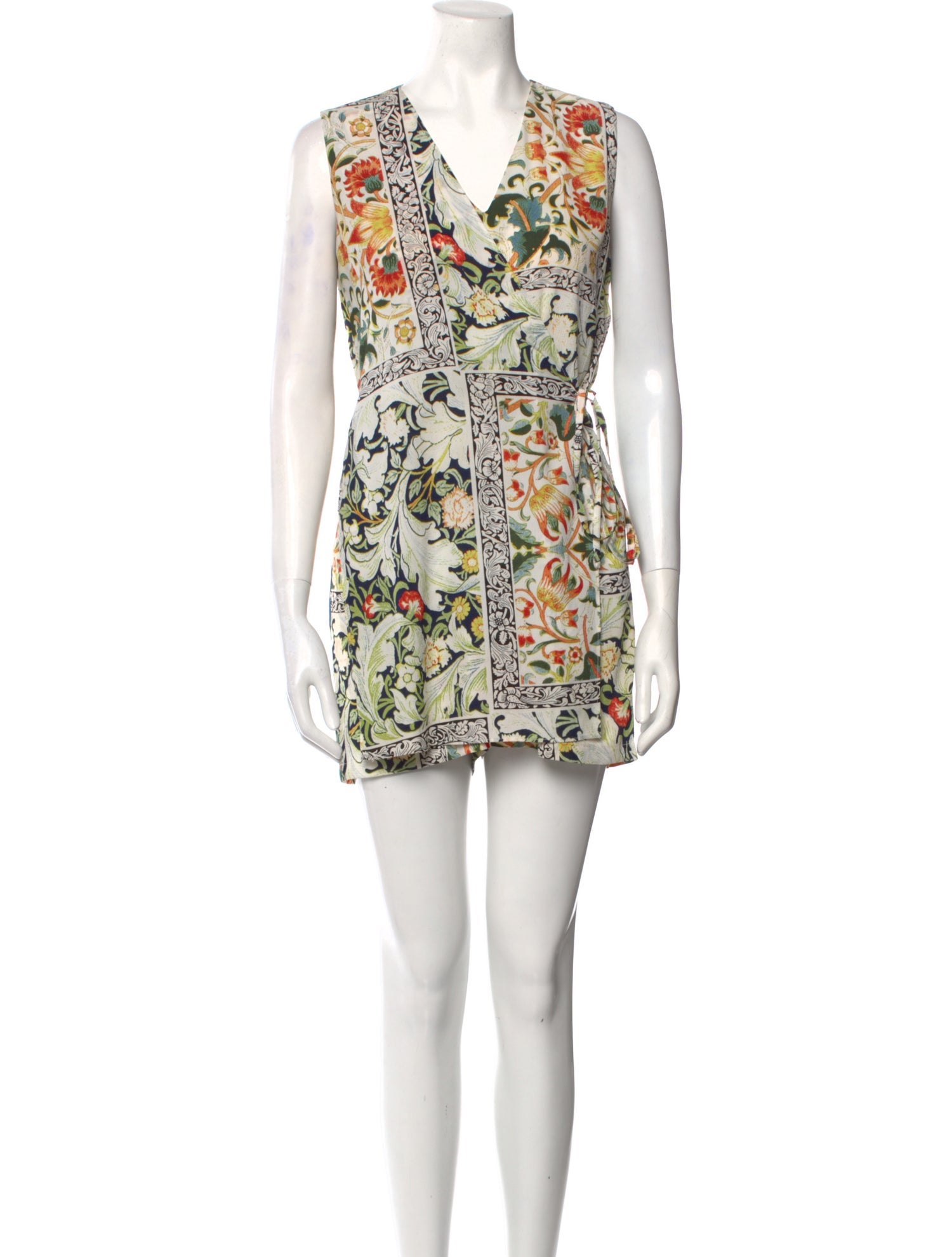 Alberto Makali Floral Print V-Neck Romper
