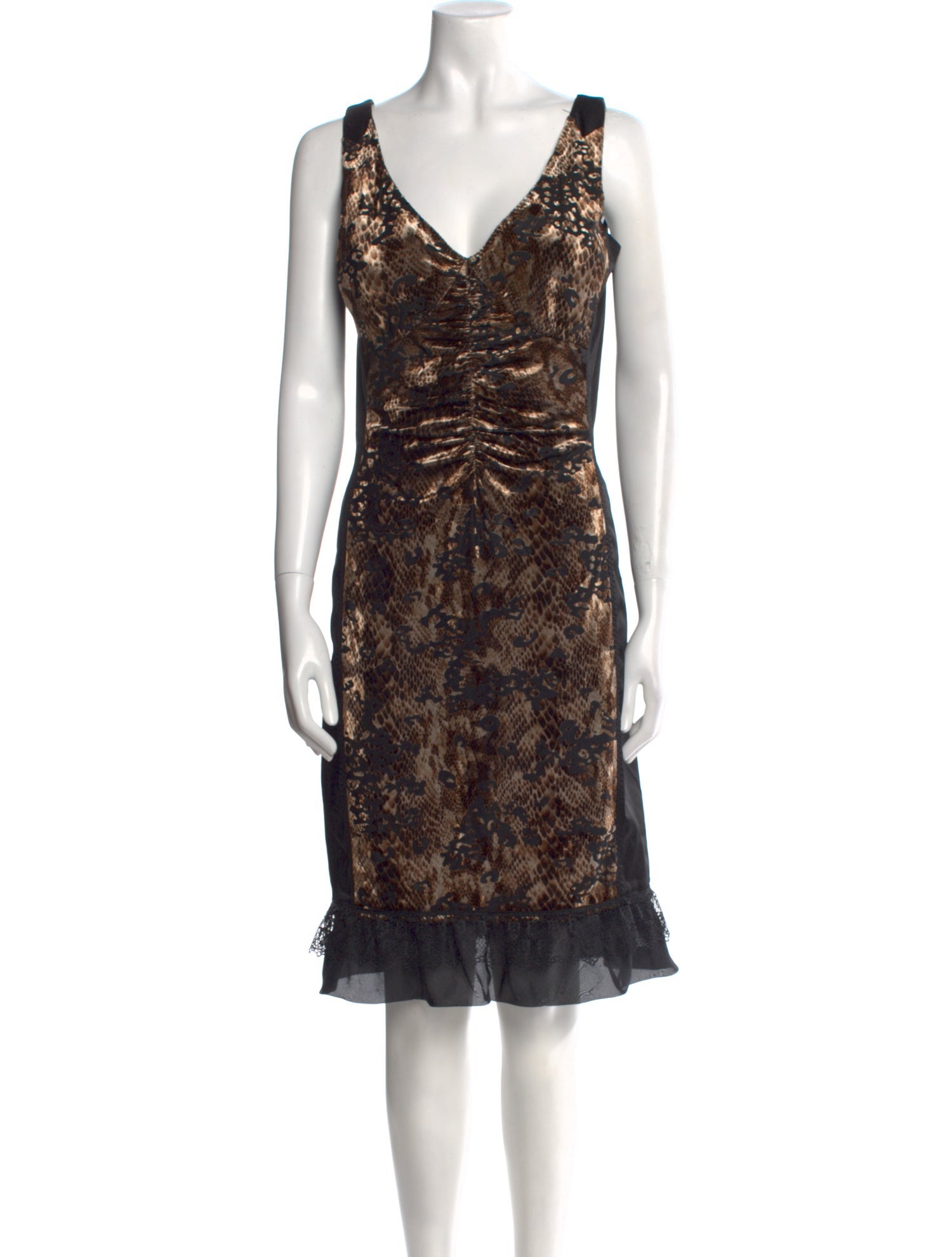 Alberto Makali Printed Knee-Length Dress