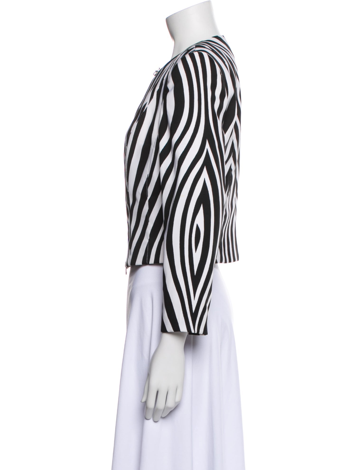 Alberto Makali Striped Fur Jacket