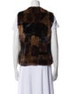 Alberto Makali Mink Colorblock Pattern Fur Jacket