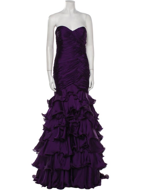 Alberto Makali Strapless Long Dress