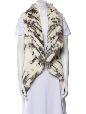 Alberto Makali Fur Striped Fur Jacket