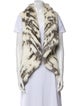Alberto Makali Fur Striped Fur Jacket