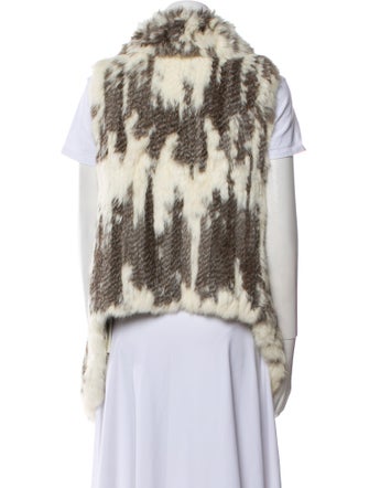 Alberto Makali Fur Striped Fur Jacket