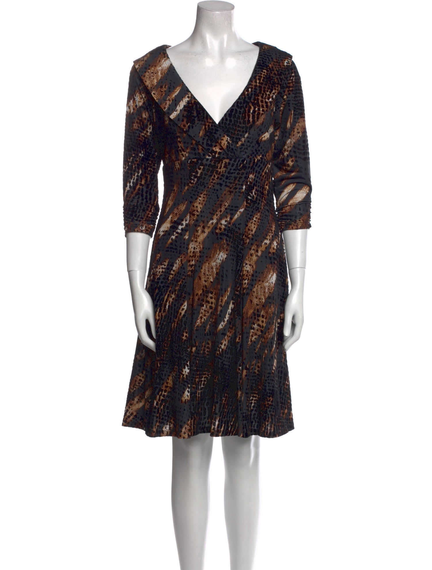 Alberto Makali Printed Knee-Length Dress