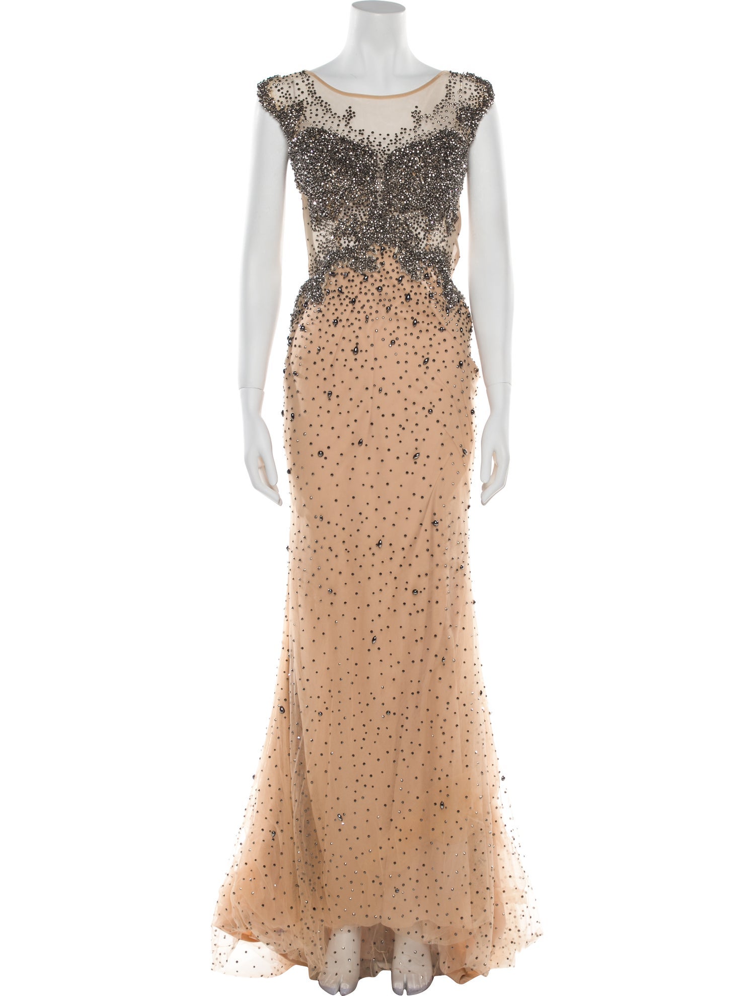 Alberto Makali Patterned Long Dress w/ Tags