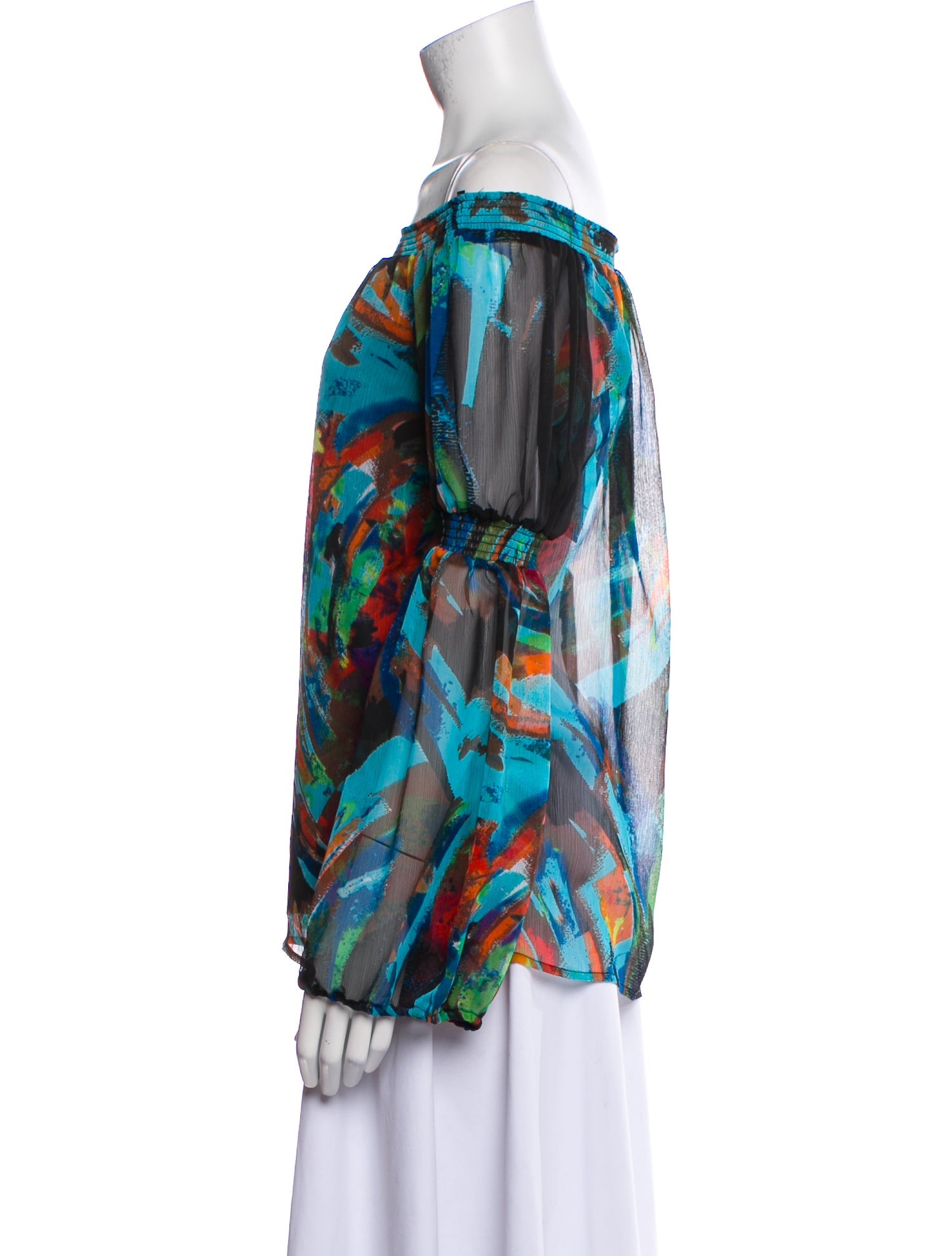 Alberto Makali Printed Bateau Neckline Sweater