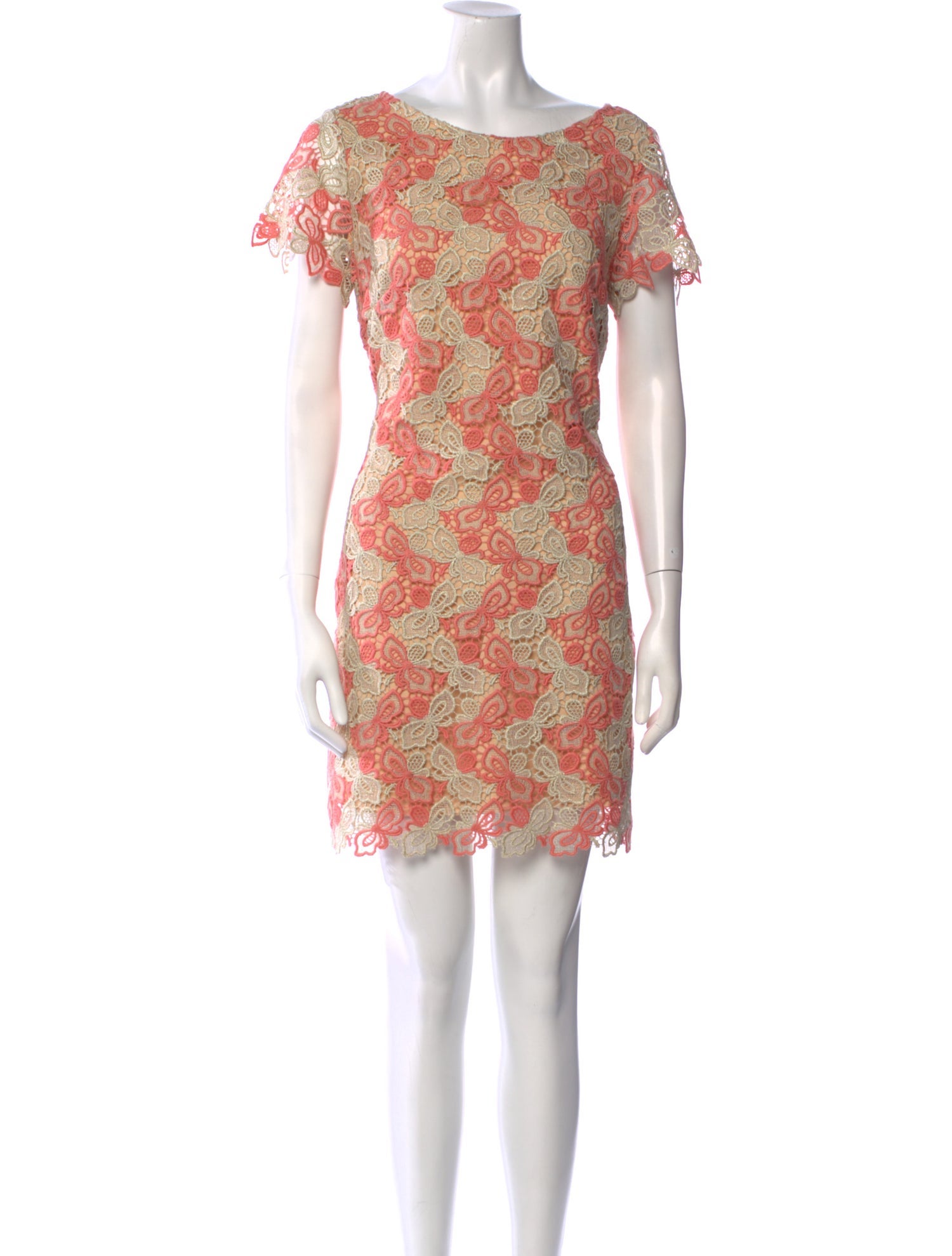 Alberto Makali Lace Pattern Mini Dress