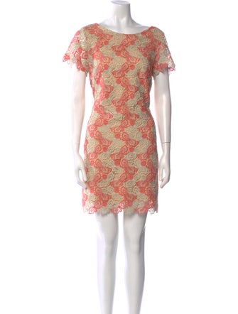 Alberto Makali Lace Pattern Mini Dress