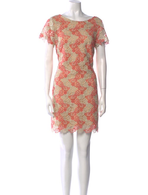 Alberto Makali Lace Pattern Mini Dress