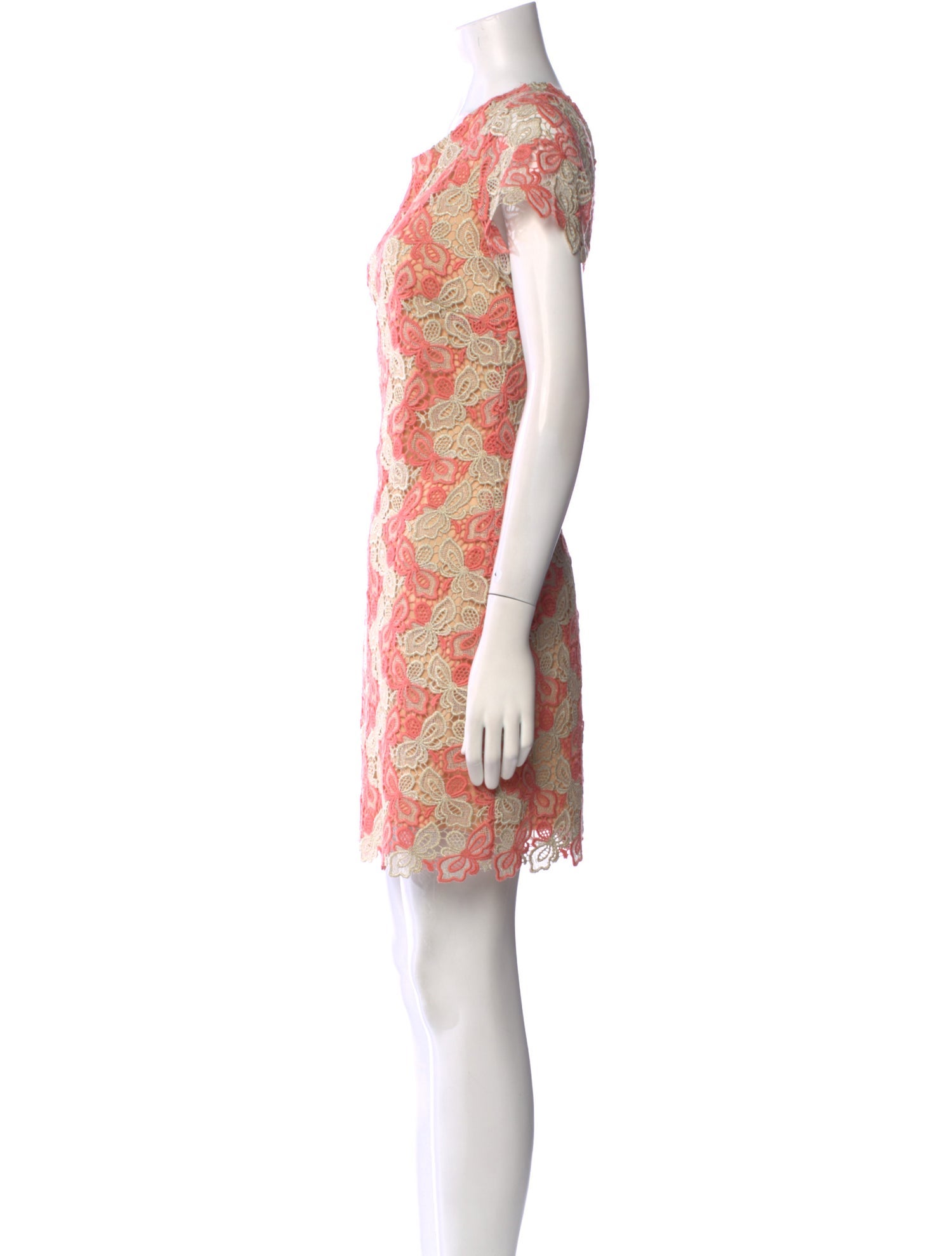 Alberto Makali Lace Pattern Mini Dress