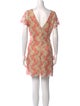 Alberto Makali Lace Pattern Mini Dress