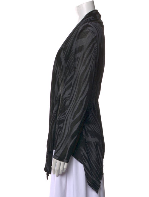 Alberto Makali Striped Open Front Sweater