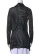 Alberto Makali Striped Open Front Sweater
