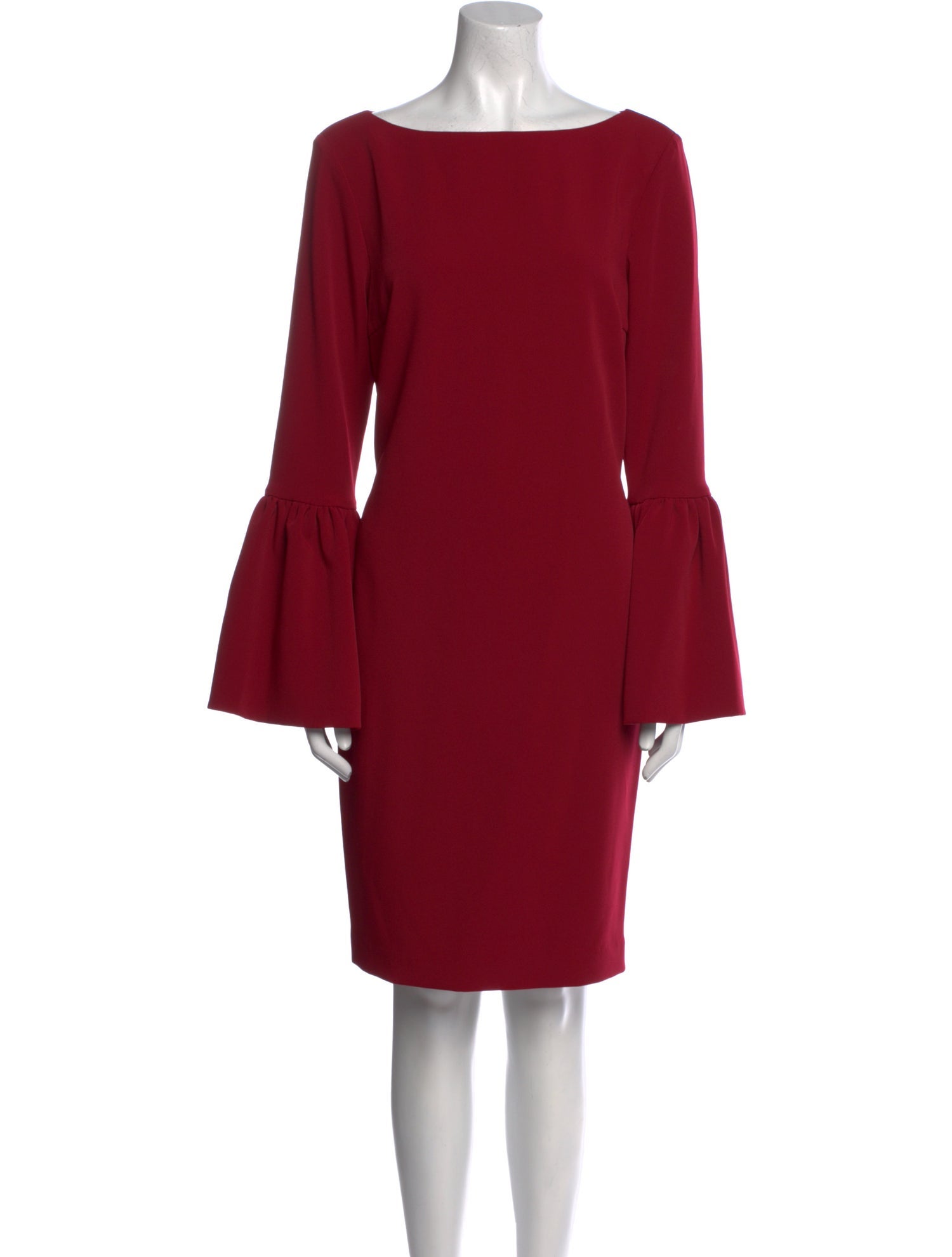 Alberto Makali Bateau Neckline Knee-Length Dress