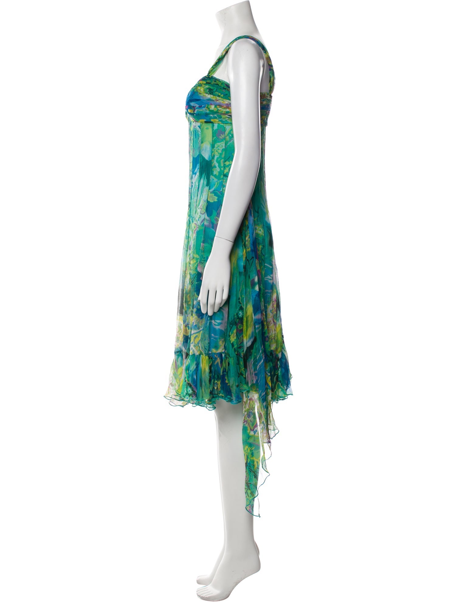 Alberto Makali Floral Print Midi Length Dress