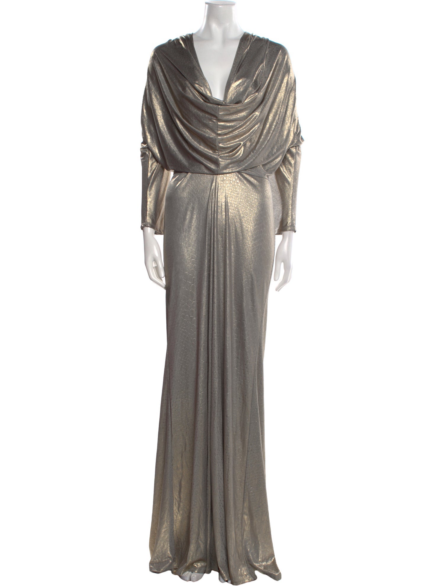 Alberto Makali Cowl Neck Long Dress w/ Tags