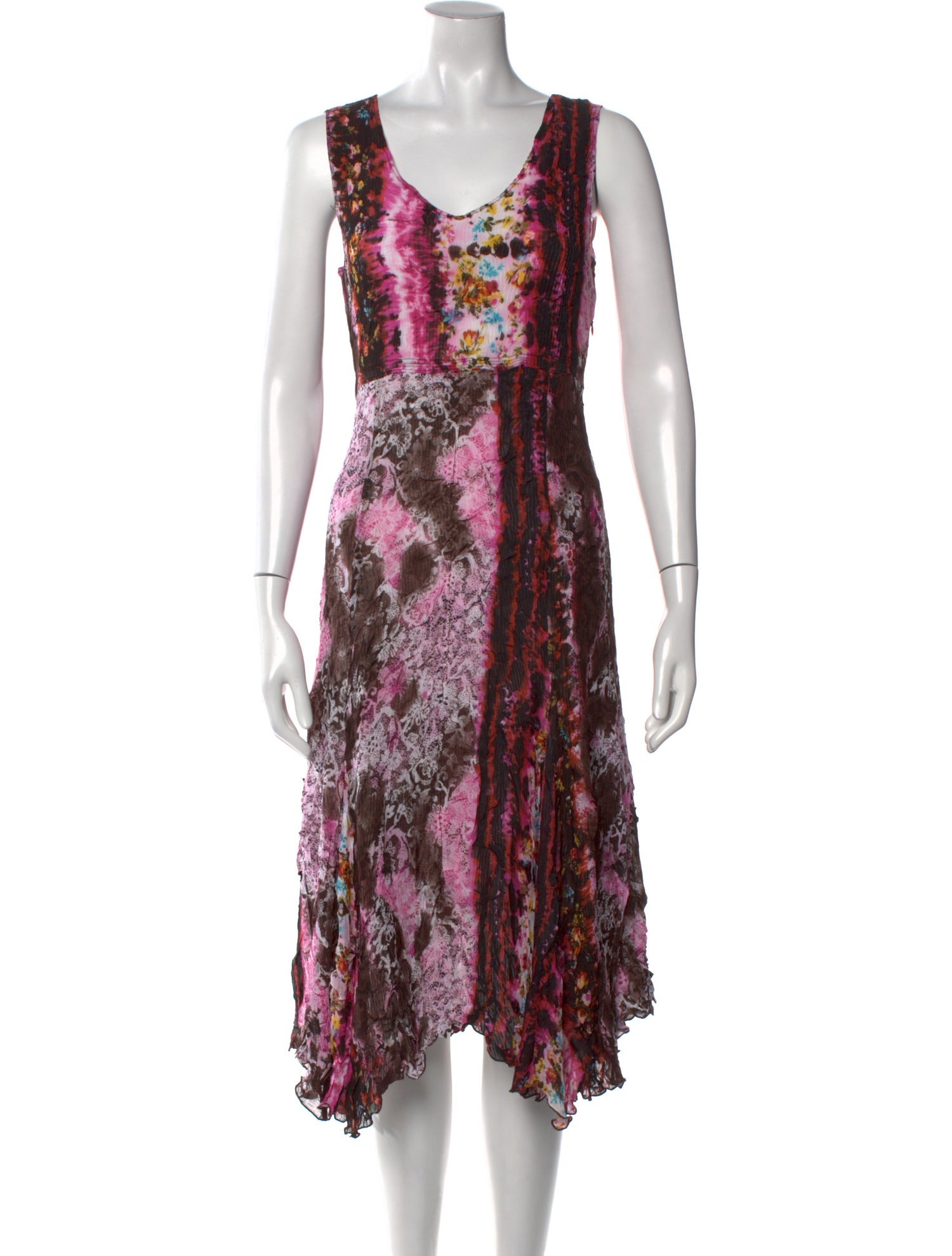 Alberto Makali Floral Print Midi Length Dress