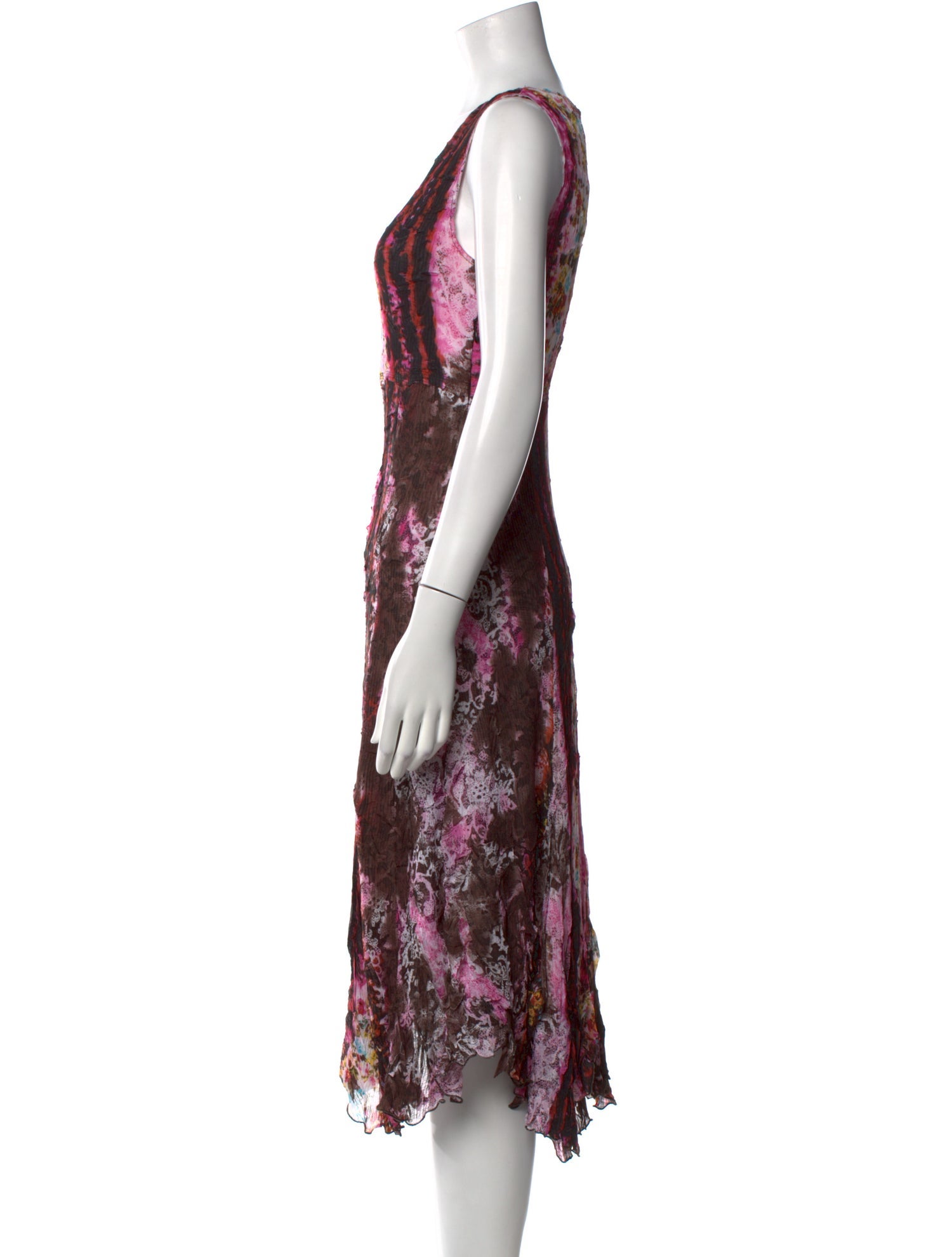 Alberto Makali Floral Print Midi Length Dress