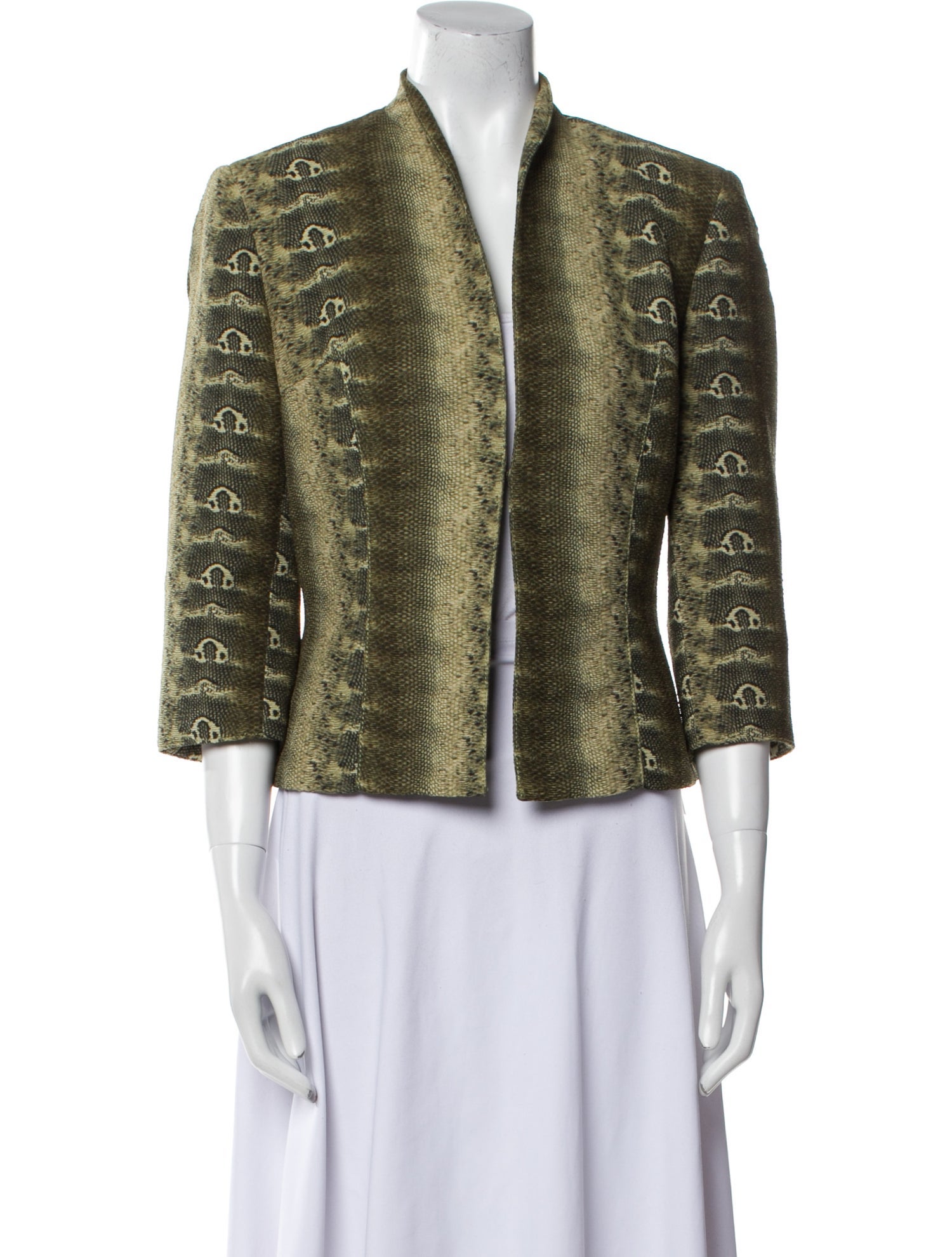 Alberto Makali Animal Print Evening Jacket