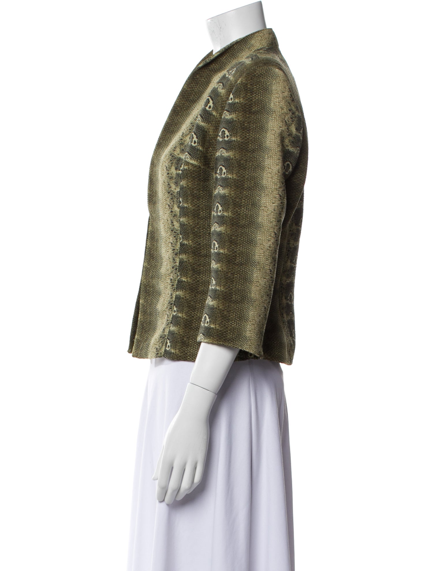 Alberto Makali Animal Print Evening Jacket