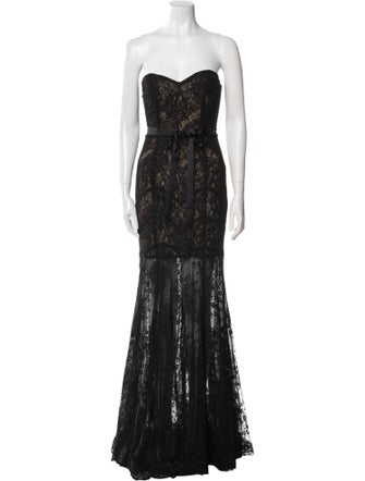 Alberto Makali Lace Long Dress