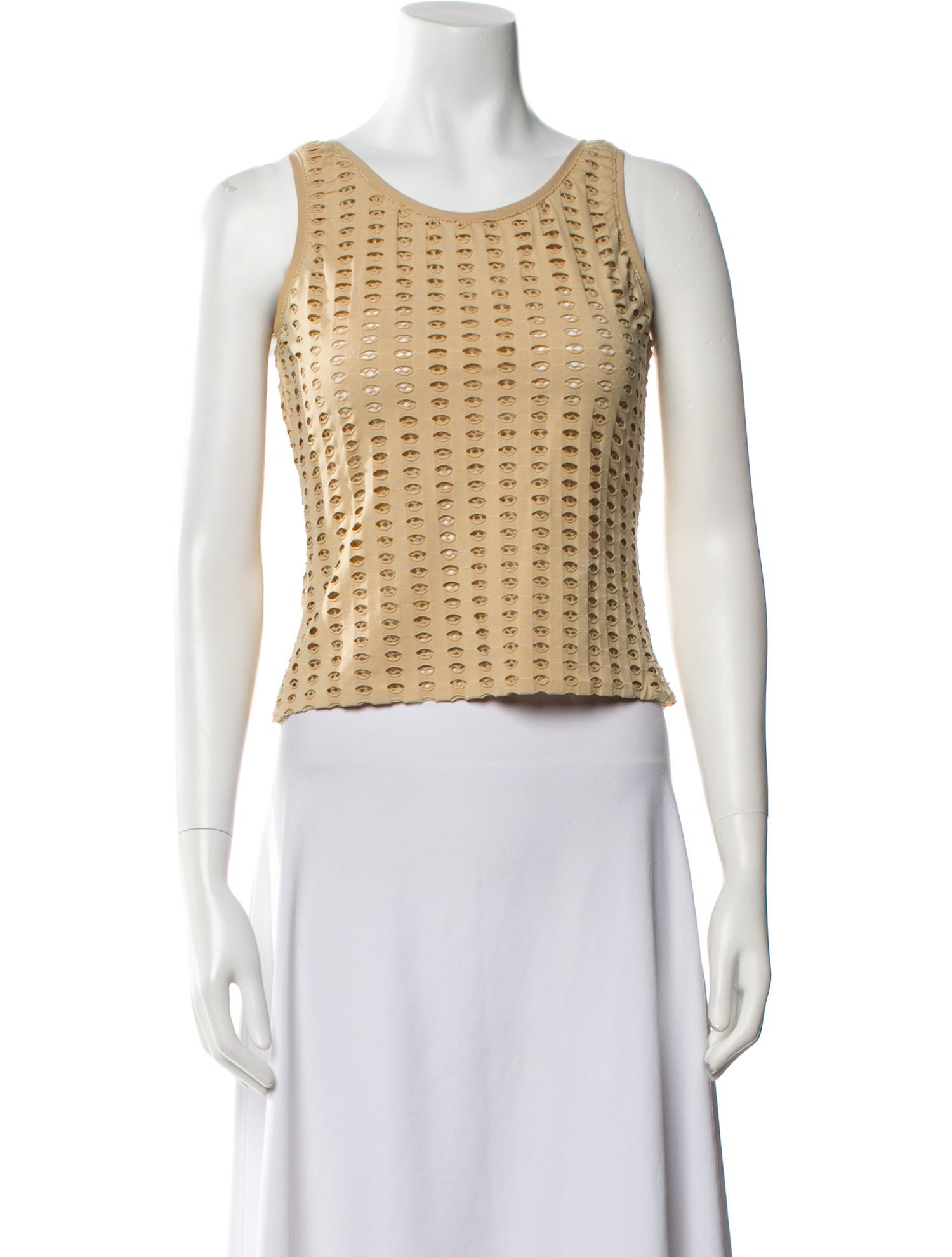 Alberto Makali Scoop Neck Sleeveless Crop Top