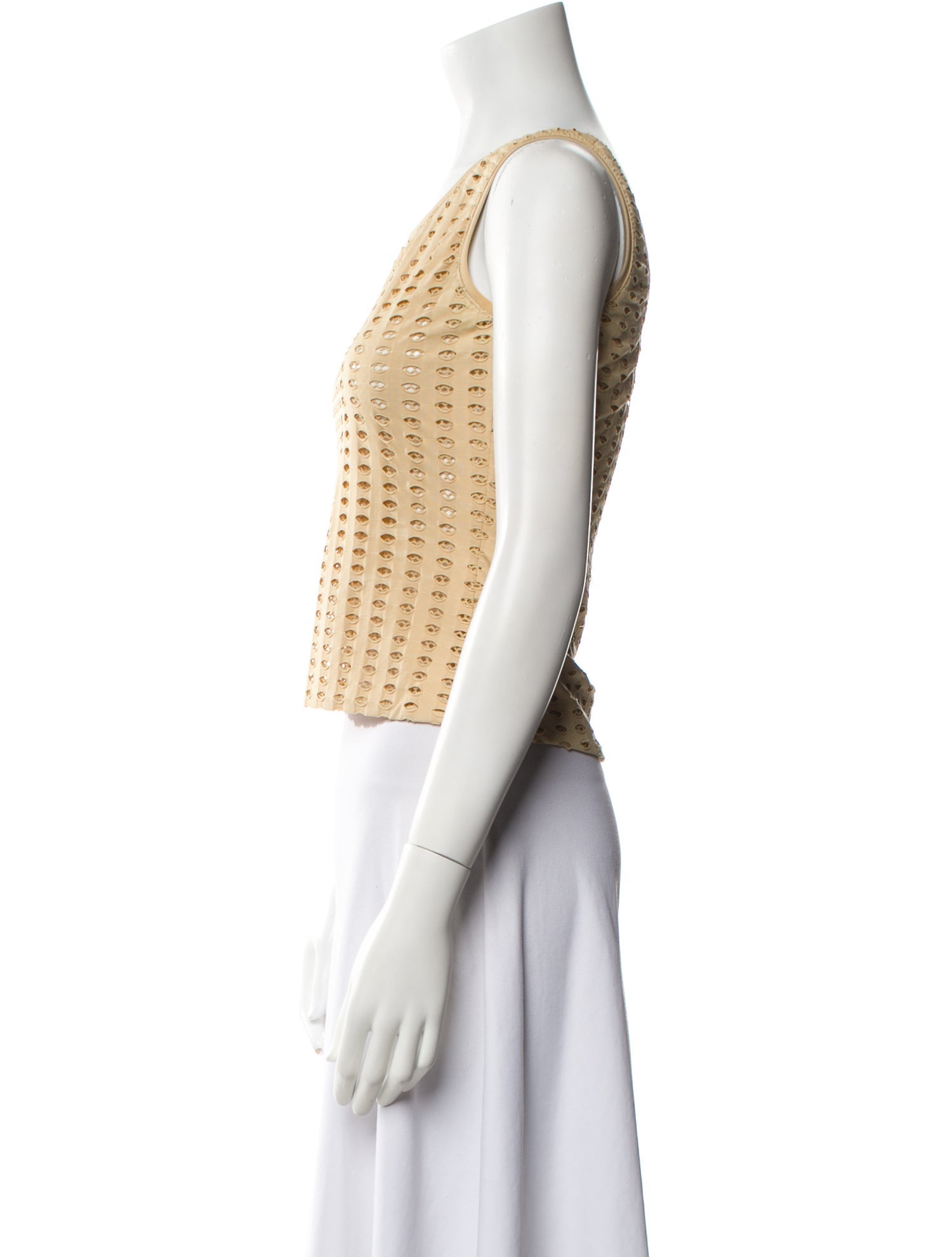 Alberto Makali Scoop Neck Sleeveless Crop Top