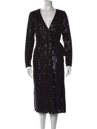 Alberto Makali V-Neck Midi Length Dress