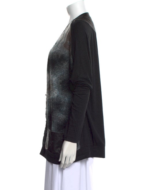 Alberto Makali Tie-Dye Print V-Neck Sweater