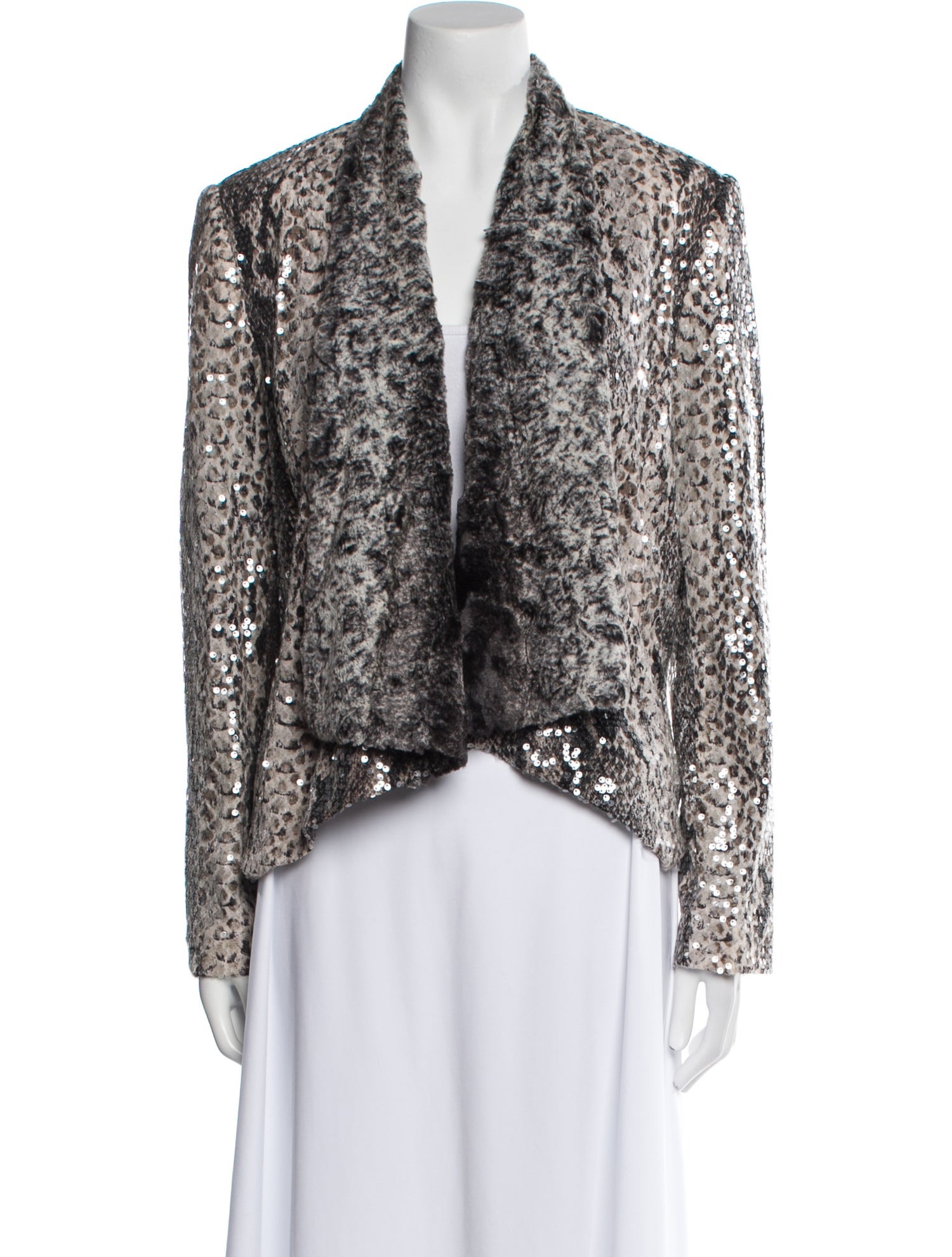 Alberto Makali Nylon Animal Print Coat
