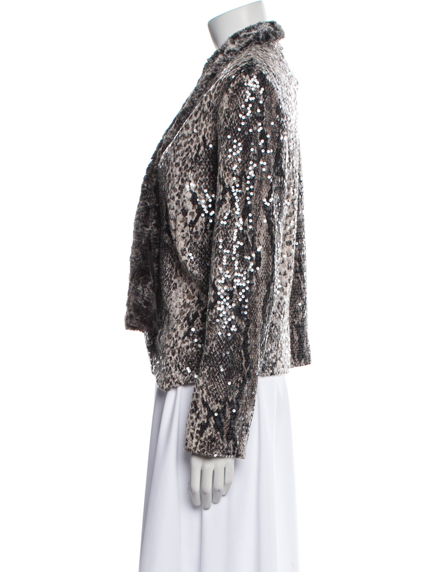 Alberto Makali Nylon Animal Print Coat