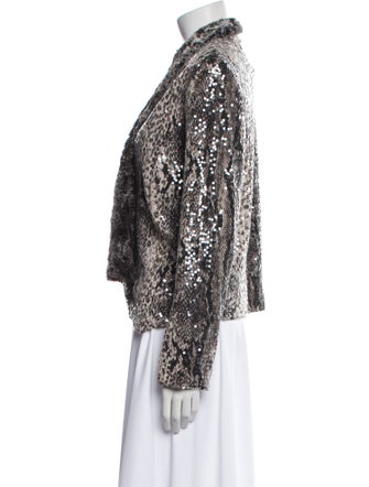 Alberto Makali Nylon Animal Print Coat