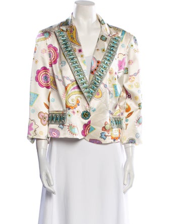 Alberto Makali Silk Printed Blazer