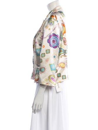 Alberto Makali Silk Printed Blazer